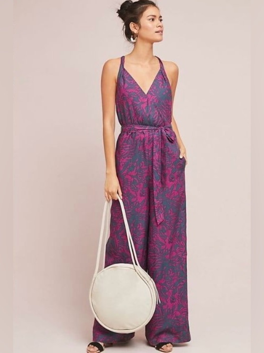 ANTHROPOLOGIE ETTITWA
Portsmouth Size Small
Jumpsuit Purple Floral Print